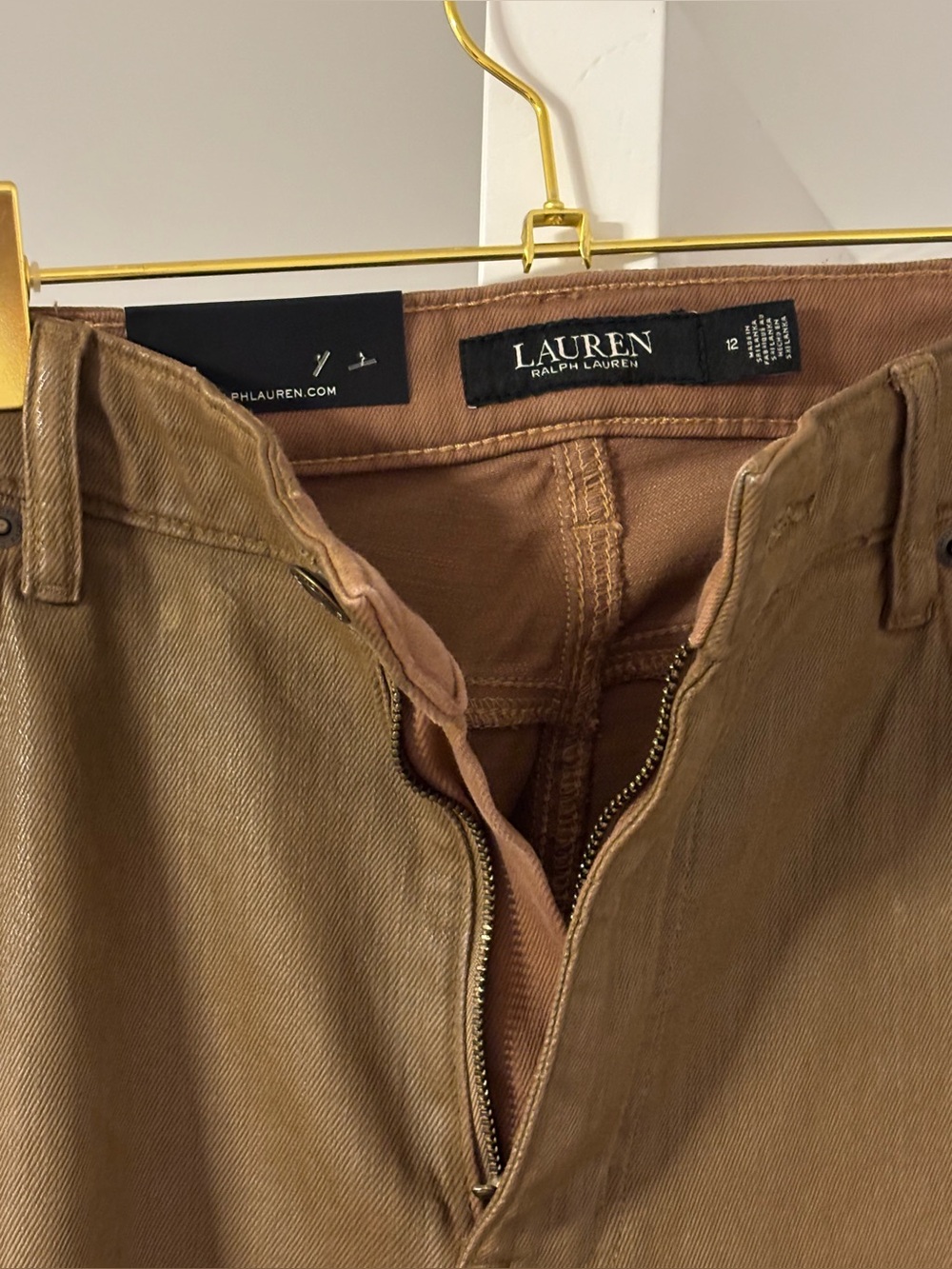 Size 12 Ralph Lauren Honey Tan Pants (READ DESCRIPTION)